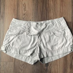 Arden B Linen Blend Gray Shorts